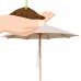 Island Umbrella Tranquility 9-ft Hardwood Market Umbrella with Weather-Resistant Terra Cotta Olefin Canopy, Wind Vent   567880717